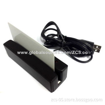 Smart Card Reader, Supports Magnetic Card Swipe, USB/Serial Port, Output 3 Tracks Customized